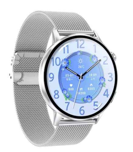 Przejdź do produktu Smartwatch damski SAYBERG SLIM TKY24 srebrny 2paski 