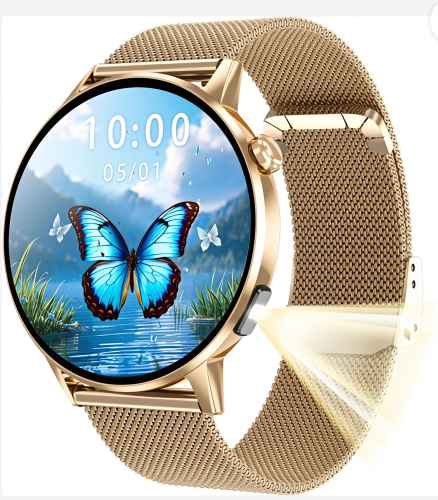 Przejdź do produktu Smartwatch damski SAYBERG SLIM TKY24 złoty 2paski 